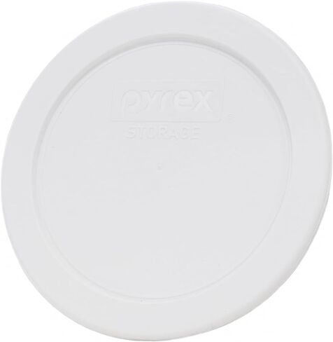 Pyrex 7200 -PC غطاء تخزين الطعام البلاستيكي أبيض دائري - 2 حزمة مصنوعة في الولايات المتحدة الأمريكية in Saudi Arabia