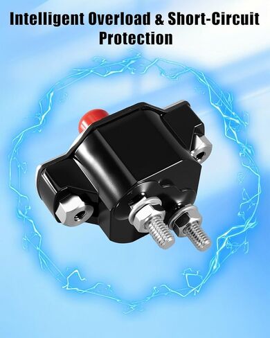 قاطع دائرة بزر ضغط 50 أمبير مناسب لنماذج MerCruiser Mercury Volvo Penta المتعددة، استبدل 88-11178A01 11178A01 3854164 88-806950 806950 865827T 18-69550 69550 9-15500 in Kuwait