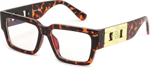 FEISEDY Retro Trendy Rectangle Blue Light Glasses for Women Men, Classic Narrow Square Eyewear Frame B0365 in Saudi Arabia