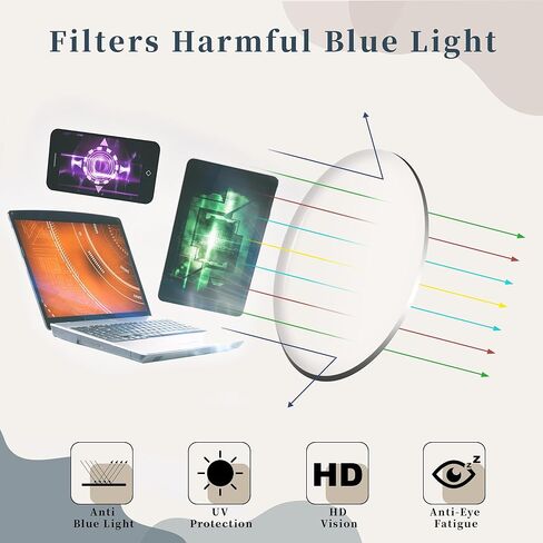 FEISEDY Retro Trendy Rectangle Blue Light Glasses for Women Men, Classic Narrow Square Eyewear Frame B0365 in Saudi Arabia