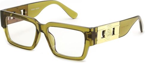 FEISEDY Retro Trendy Rectangle Blue Light Glasses for Women Men, Classic Narrow Square Eyewear Frame B0365 in Saudi Arabia