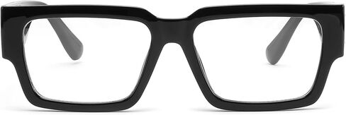 FEISEDY Retro Trendy Rectangle Blue Light Glasses for Women Men, Classic Narrow Square Eyewear Frame B0365 in Saudi Arabia