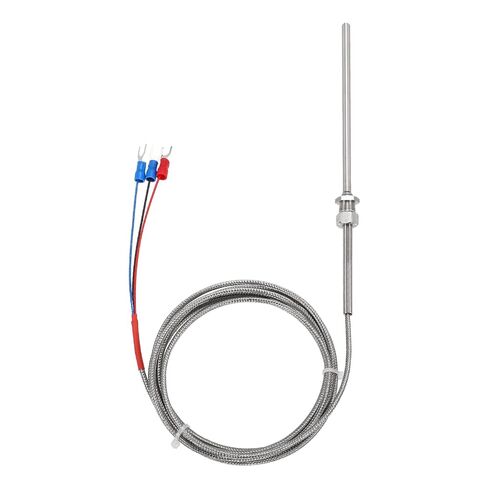 MECCANIXITY PT100 RTD Thermocouple Stainless Steel NPT1/4 Temperature Sensor Probe -50 to 500C 6.6ft 4x50mm in Saudi Arabia