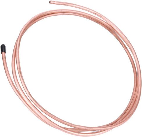 Zerodis أنبوب نحاسي ناعم 6 مم C1100 T2 مادة نحاسية تصميم مرن لمكيفات الهواء والثلاجات بطول 2 متر in Kuwait