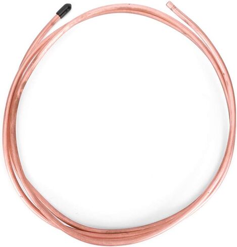 Zerodis أنبوب نحاسي ناعم 6 مم C1100 T2 مادة نحاسية تصميم مرن لمكيفات الهواء والثلاجات بطول 2 متر in Kuwait