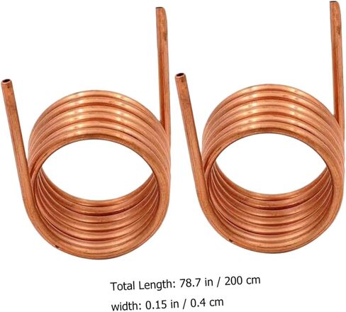 2pcs Soft Coil Copper Tubing 4mm Outer Diameter 0.5mm Wall Thickness 2m Length Refrigeration and Air Conditioner Copper Tube for Hvac and Freezer Systems in Saudi Arabia
