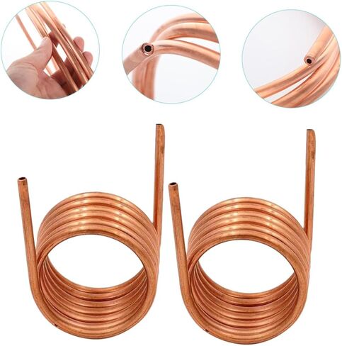 2pcs Soft Coil Copper Tubing 4mm Outer Diameter 0.5mm Wall Thickness 2m Length Refrigeration and Air Conditioner Copper Tube for Hvac and Freezer Systems in Saudi Arabia