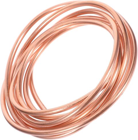 Soft Copper Tube 4mm X 0.5mm Wall 2m Coil Refrigeration Tubing for Air Conditioner and Freezer Replacement, Thin Wall Copper Tubing for Hvac Repair in Kuwait