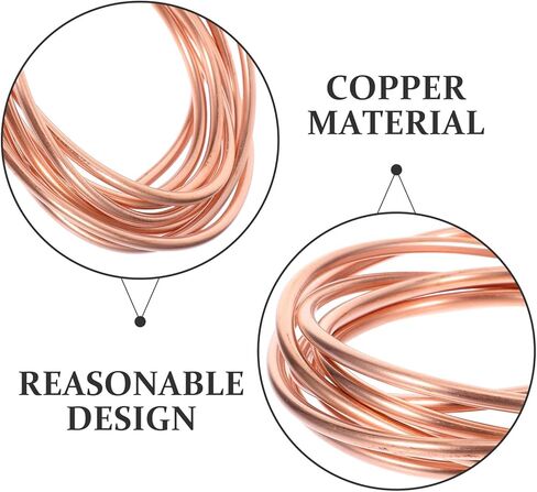 Soft Copper Tube 4mm X 0.5mm Wall 2m Coil Refrigeration Tubing for Air Conditioner and Freezer Replacement, Thin Wall Copper Tubing for Hvac Repair in Kuwait