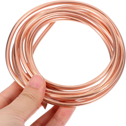 Soft Copper Tube 4mm X 0.5mm Wall 2m Coil Refrigeration Tubing for Air Conditioner and Freezer Replacement, Thin Wall Copper Tubing for Hvac Repair in Kuwait