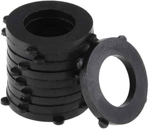 uxcell Nitrile Rubber Flat Washers 19mm OD 11mm ID 2mm Thickness with 4 Outer Tabs, for Faucet Pipe Water Hose, Pack of 10 in Saudi Arabia