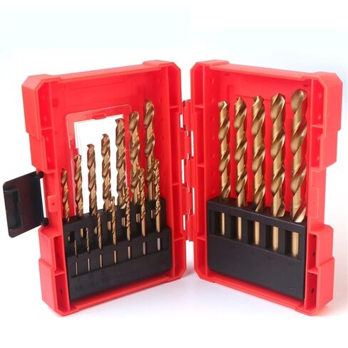 19 قطعة 1.0-10 مللي متر لقمة ثقب عالية السرعة من الفولاذ M2 لقمة ثقب تويست أرضية بالكامل للخشب المعدني من الحديد الزهر in Kuwait