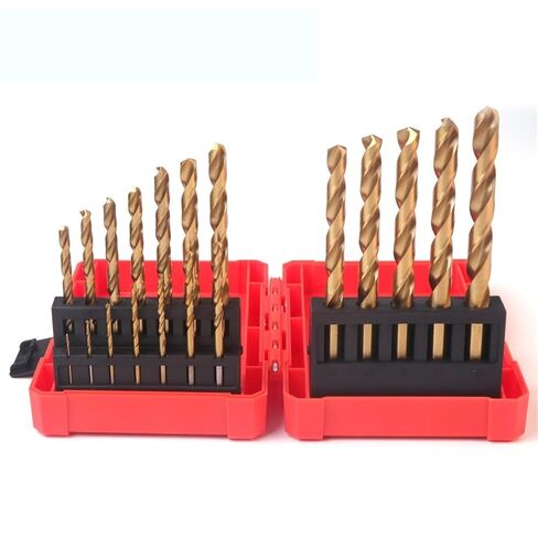 19 قطعة 1.0-10 مللي متر لقمة ثقب عالية السرعة من الفولاذ M2 لقمة ثقب تويست أرضية بالكامل للخشب المعدني من الحديد الزهر in Kuwait