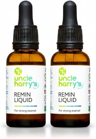 Uncle Harry's Natural & Fluoride-Free Remineralization Liquid for Tooth Enamel - Freshens Breath & Strengthens Teeth (2 Pack, 1 oz.) in Saudi Arabia