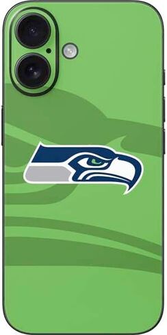 Skinit Decal Phone Skin Compatible with iPhone 16 - Officially Licensed NFL Seattle Seahawks Design in Saudi Arabia
