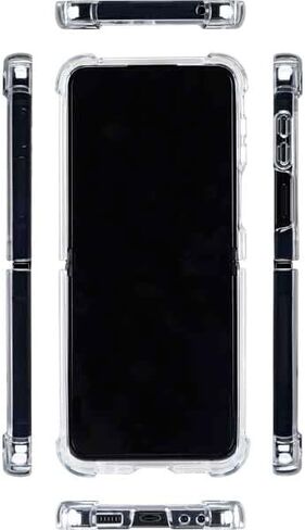 Skinit Clear Phone Case Compatible with Galaxy Z Flip5 5G - Officially Licensed NFL Dallas Cowboys Design in Saudi Arabia