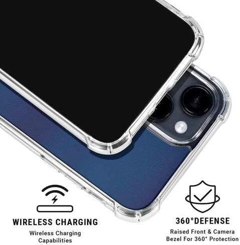 Skinit Clear Phone Case Compatible with iPhone 15 Plus - Officially Licensed NHL Buffalo Sabres Jersey Design in Saudi Arabia