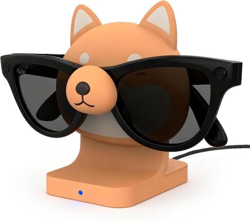 حامل شاحن متوافق مع نظارات Ray-Ban Meta الذكية: قاعدة شحن متوافقة مع Wayfarer/Headliner/Skylar (Gen 2) - ملحقات شاحن محمول مع مؤشر LED in Saudi Arabia