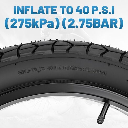 2 Pack Fat Bike Tires 20x3 (76-406) All-Terrain Bike Tires, Silent for Electric Bikes, Beach Cruisers Snow Bikes for City Paved Road, Country Road (Black (2 Tires&2 Tubes), 20x3 (76-406)) in Saudi Arabia