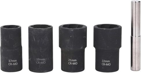 طقم استخراج، فولاذ Cr Mo عالي الصلابة، مقاس 17 مم 19 مم 21 مم 22 مم، مثالي لإصلاح السيارات والمشروعات المنزلية in Kuwait