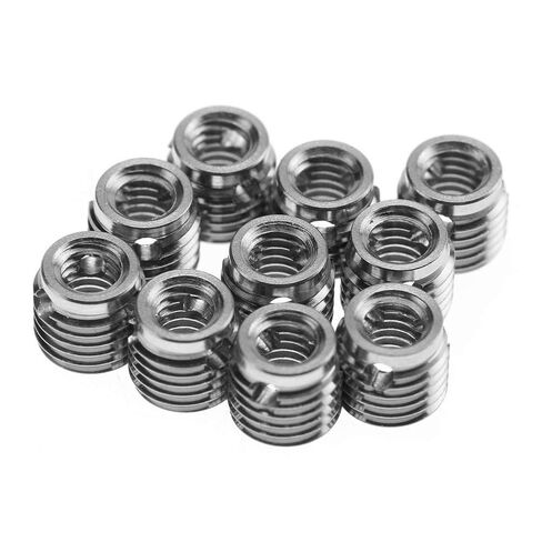 POCREATION 10Pcs Stainless Steel Self Tapping Thread Insert Screw Repair Kit with 9 Styles for Automotive Rail Vehicle Shipbuilding Construction Machinery (Inner M5*0.8 Outer M8*1.0 Length 7mm) in Saudi Arabia