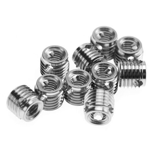 POCREATION 10Pcs Stainless Steel Self Tapping Thread Insert Screw Repair Kit with 9 Styles for Automotive Rail Vehicle Shipbuilding Construction Machinery (Inner M5*0.8 Outer M8*1.0 Length 7mm) in Saudi Arabia
