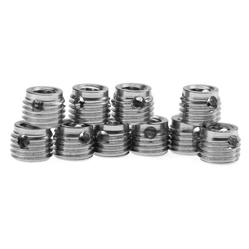 POCREATION 10Pcs Stainless Steel Self Tapping Thread Insert Screw Repair Kit with 9 Styles for Automotive Rail Vehicle Shipbuilding Construction Machinery (Inner M5*0.8 Outer M8*1.0 Length 7mm) in Saudi Arabia