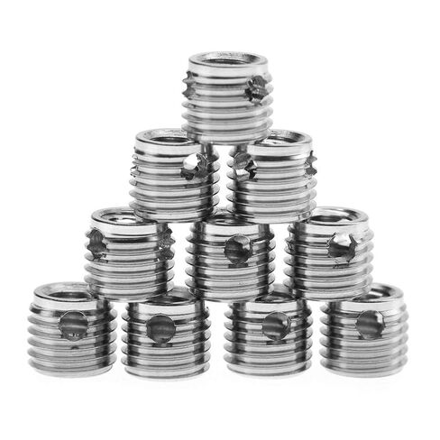 POCREATION 10Pcs Stainless Steel Self Tapping Thread Insert Screw Repair Kit with 9 Styles for Automotive Rail Vehicle Shipbuilding Construction Machinery (Inner M5*0.8 Outer M8*1.0 Length 7mm) in Saudi Arabia