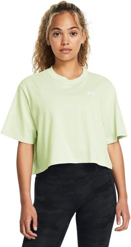 Under Armor Womens Box Box Logo Shirt Shirt ، (100) أبيض / / أسود ، xx-small in Kuwait