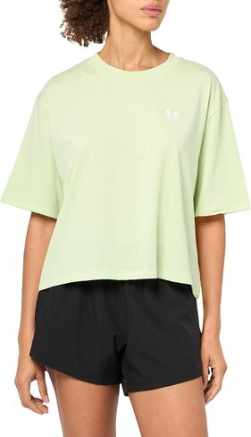Under Armor Womens Box Box Logo Shirt Shirt ، (100) أبيض / / أسود ، xx-small in Kuwait