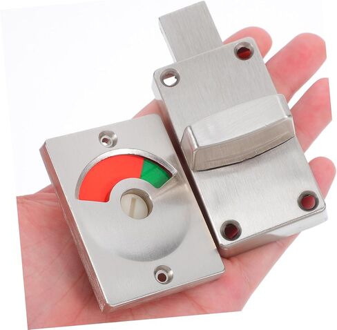 KALLORY Vacant Engaged Indicator Door Lock for Public Toilets Bathroom Stall Lock with Stainless Steel Latch Easy Recognition for Restaurants Offices Malls in Saudi Arabia