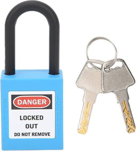 Safety Handlot Locking Lock for Factories, Construction Places - Nylon Engineering Safety Lock (Blue) in Kuwait
