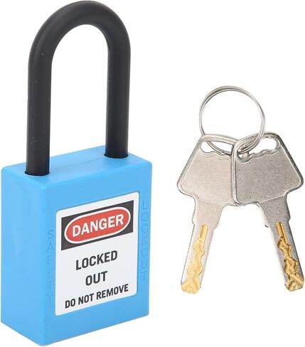 Safety Handlot Locking Lock for Factories, Construction Places - Nylon Engineering Safety Lock (Blue) in Kuwait