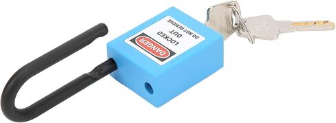 Safety Handlot Locking Lock for Factories, Construction Places - Nylon Engineering Safety Lock (Blue) in Kuwait