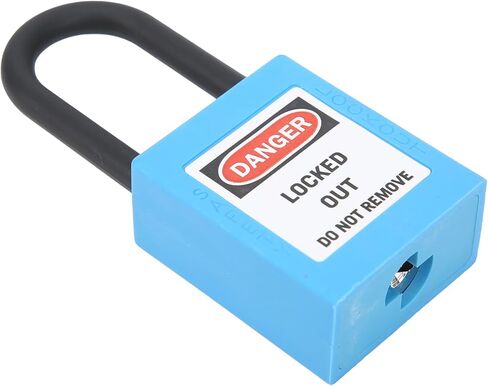 Safety Handlot Locking Lock for Factories, Construction Places - Nylon Engineering Safety Lock (Blue) in Kuwait