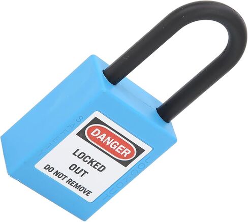 Safety Handlot Locking Lock for Factories, Construction Places - Nylon Engineering Safety Lock (Blue) in Kuwait