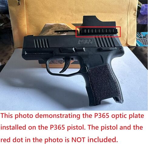 Ade Advanced Optics Red Dot Mounting Plate/Base/Adapter for for Vortex Venom/Razor/Viper, Burris Fastfire,Meopta,Docter, Insight to FIT Sig Sauer Standard P365 in Saudi Arabia