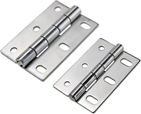 304 Stainless Steel Asymmetric Folding Hinge Suitable for Industrial Electrical Equipment Cabinets 1Pcs(Small) in Saudi Arabia