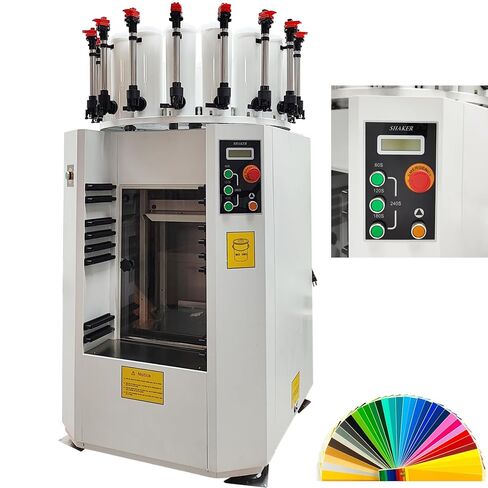 خلاط شاكر طلاء أوتوماتيكي وموزع تلوين يدوي من TECHTONGDA، آلة خلط ألوان تلوين الطلاء 2 في 1، 16 علبة، حجم الخلط 0.5 لتر - 20 لتر، شاكر حبر أوتوماتيكي 110 فولت in Kuwait