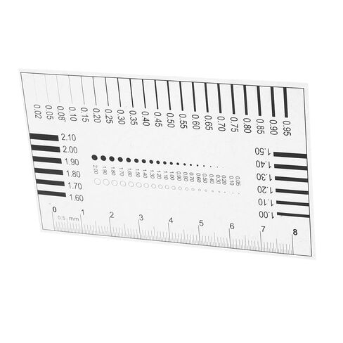High Precision Measuring Ruler for Chest Card Measurements SEC Size Estimation and Transparency Flaw Detection for Line Width and Diameter Defects in Saudi Arabia