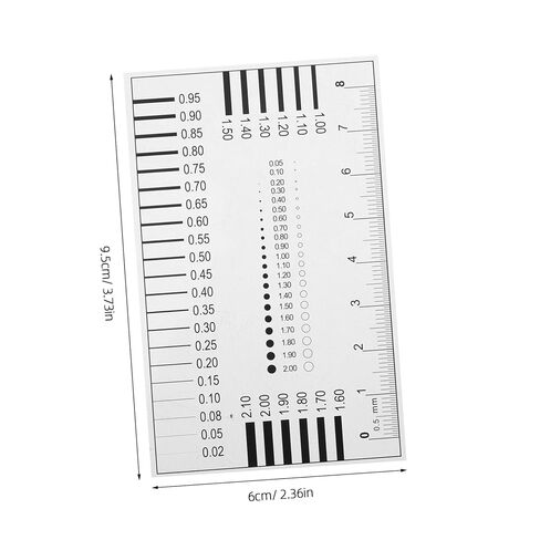 High Precision Measuring Ruler for Chest Card Measurements SEC Size Estimation and Transparency Flaw Detection for Line Width and Diameter Defects in Saudi Arabia