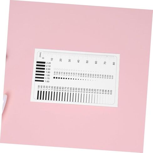 قطعتان من مسطرة قياس الكشف عن الخلل الشفاف، أداة قياس عالية الدقة للشقوق والخدوش، تصميم محمول وصغير الحجم لقياسات دقيقة in Kuwait