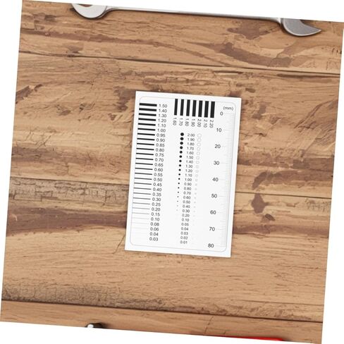 قطعتان من مسطرة قياس الكشف عن الخلل الشفاف، أداة قياس عالية الدقة للشقوق والخدوش، تصميم محمول وصغير الحجم لقياسات دقيقة in Kuwait