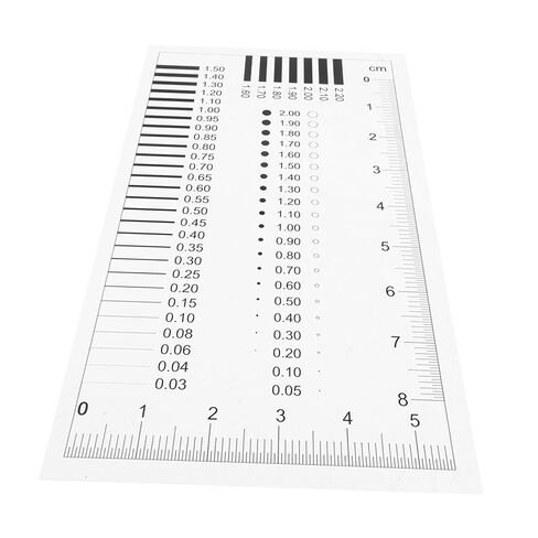Mobestech High Precision Transparency Measurement Ruler for Spot Inspection Crack Width Gauge Diameter Defect Detection Tool in Saudi Arabia