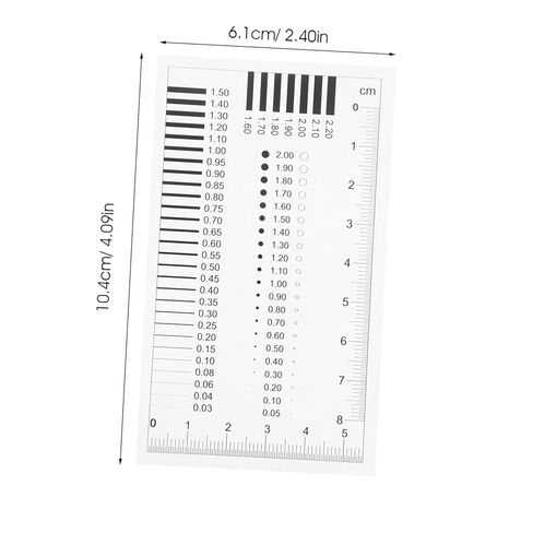 Mobestech High Precision Transparency Measurement Ruler for Spot Inspection Crack Width Gauge Diameter Defect Detection Tool in Saudi Arabia