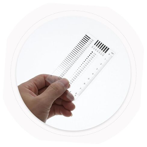 Mobestech High Precision Transparency Measurement Ruler for Spot Inspection Crack Width Gauge Diameter Defect Detection Tool in Saudi Arabia