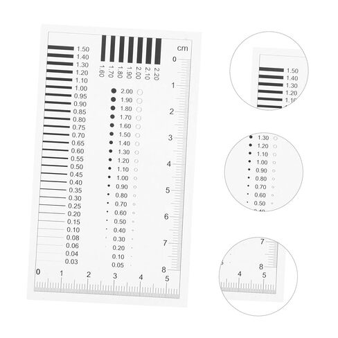 Mobestech High Precision Transparency Measurement Ruler for Spot Inspection Crack Width Gauge Diameter Defect Detection Tool in Saudi Arabia