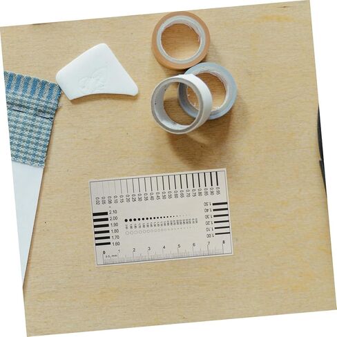 Hemobllo High Precision Diameter Measuring Tool Film Ruler for Flaw Detection SEC Line Width Crack Width Comparison Gauge in Saudi Arabia