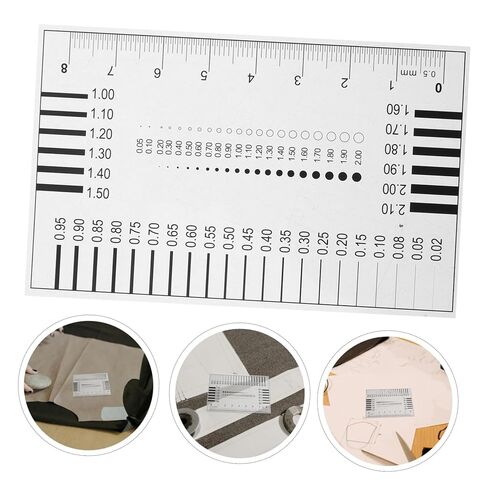 Hemobllo High Precision Diameter Measuring Tool Film Ruler for Flaw Detection SEC Line Width Crack Width Comparison Gauge in Saudi Arabia