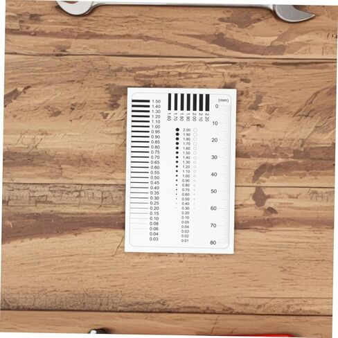 ULTECHNOVO 2-Piece High Precision Plastic Flaw Detection Ruler Set for Measuring Line Width Scratches and Defects for Estimation and Charting in Saudi Arabia